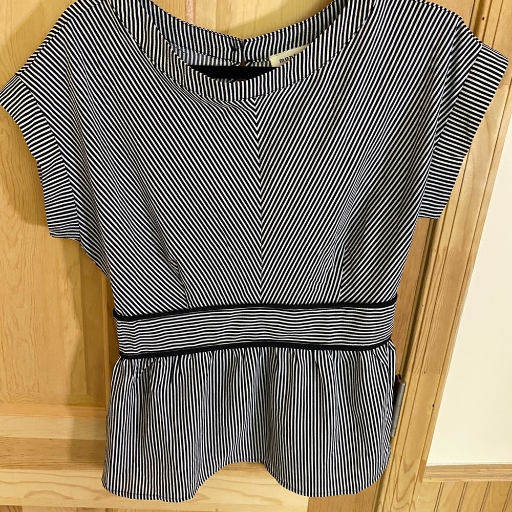 Back and white stripped blouse